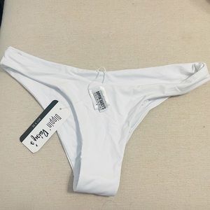 Cheeky White Bikini Bottom